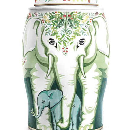 Williamson Tea Large Elephant Winter Wreath Containing Christmas Apple & Spice 40 Teabags 100g