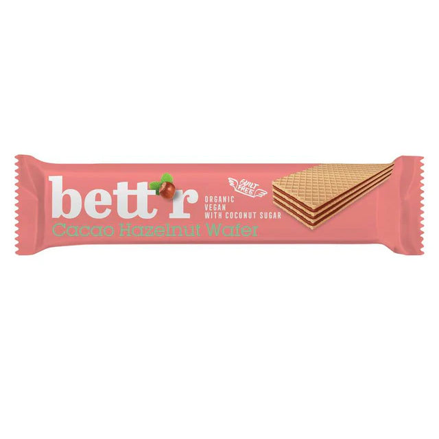 Bett'r Hazelnut And Cocoa Cream Wafer With No Added Sugar Set 2 (En, Hu, Cz, Ro, Bg) 30G