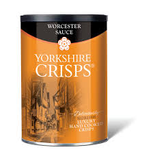 Yorkshire Crisps Worcester Sauce Drum 95g