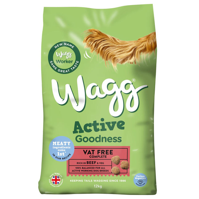 Wagg Active Goodness Beef  Dry Dog Food 12kg
