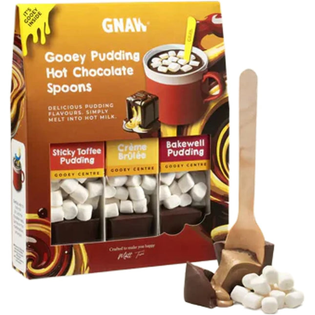Gnaw Pudding Trio Soft Centre Hot Choc Shot Gift Set 120g