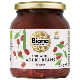Biona Aduki Beans Organic Glass Jars 350g