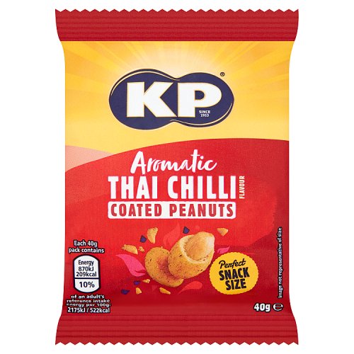 KP Aromatic Thai Chilli Coated Peanuts 40g (Pubcard)