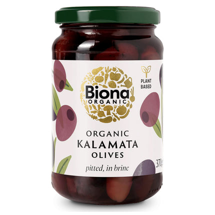 Biona Kalamata Olives Pitted in Brine Organic 370g