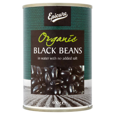Epicure Organic Black Beans in Water 400G