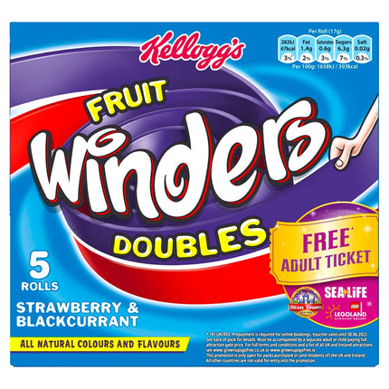 Fruit Winders Strawberry & Blackcurrant 17g