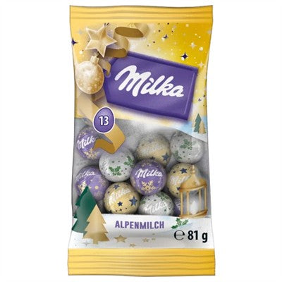 Milka Christmas Baubles Alpenmilch Design Edition 81G
