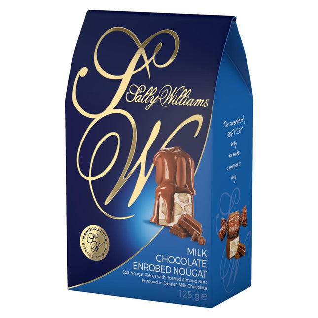 Sally Williams Milk Chocolate Coated Nougat 125g