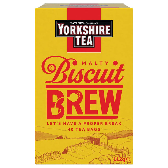 Taylors Yorkshire Tea Biscuit Brew Teabags 40S 112G