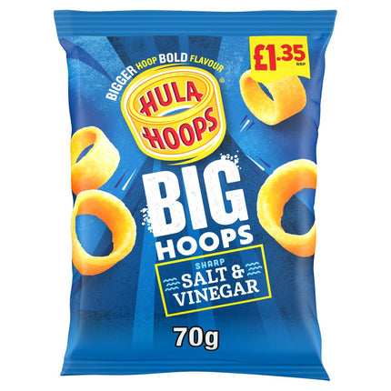 Hula Hoops Big Hoops Salt & Vinegar Crisps 70g, £1.35 PMP