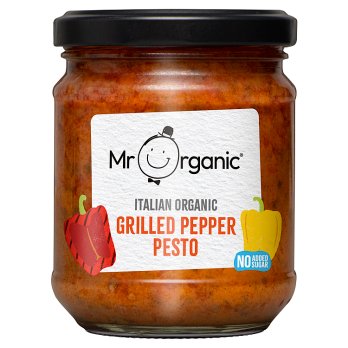Mr Organic Grilled Pepper Pesto 190g