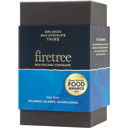 Firetree Solomon Islands, Guadalcanal, 40% Cocoa, Milk Chocolate Thins, 150g x 8