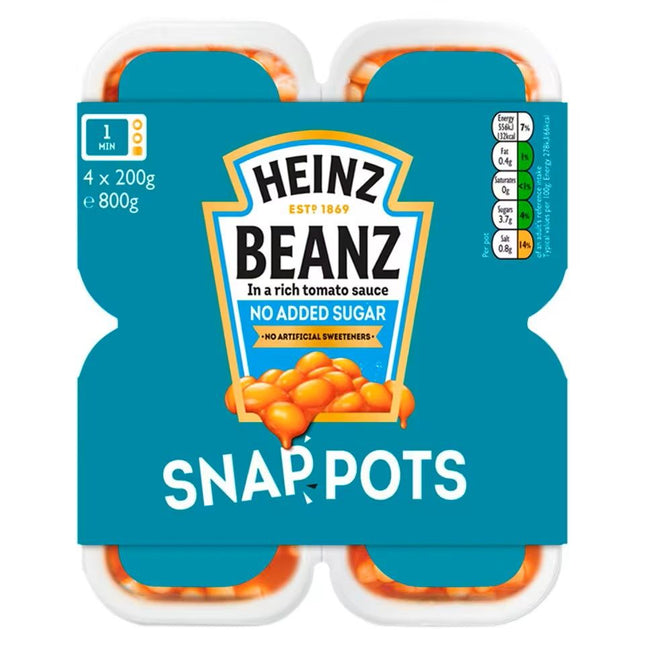 Heinz Beanz No Sugar Spot 4pk(6x4) 200gm