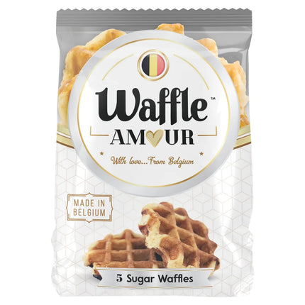 Waffle Amour Chocolate Sugar Pearl Waffles 5Pk 5S