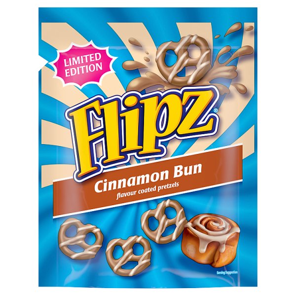 McVitie's Flipz Cinnamon Bun Flavour Coated Pretzel Snacks 90g