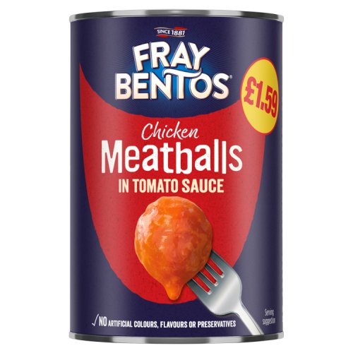 Fray Bentos Pmp £1.59 Meatballs Tomato Sauce