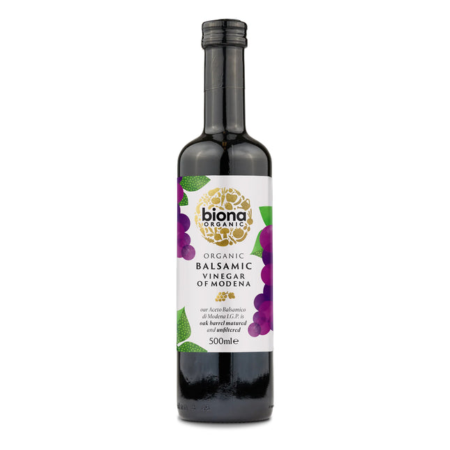 Biona Organic Balsamic Vinegar Aceto Balsamico Di Modena Aged In Oak Casks 500ml