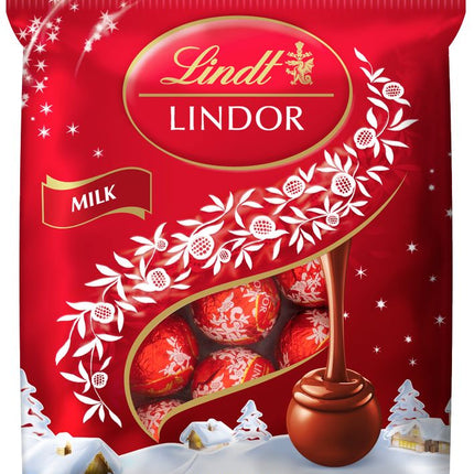 Lindt Lindor Mini Milk Chocolate Truffle Bag 80G