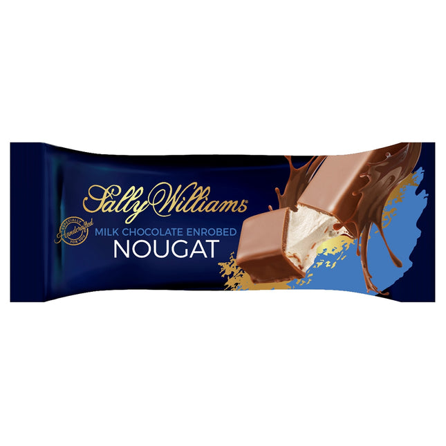 Sally Williams Belgian Milk Chocolate Soft Nougat Bar 50g