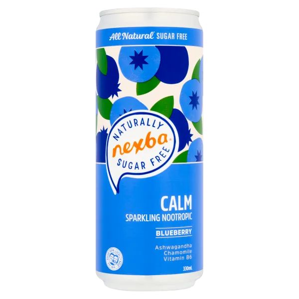 Nexba Beverages Calm Blueberry Nootropics 330Ml