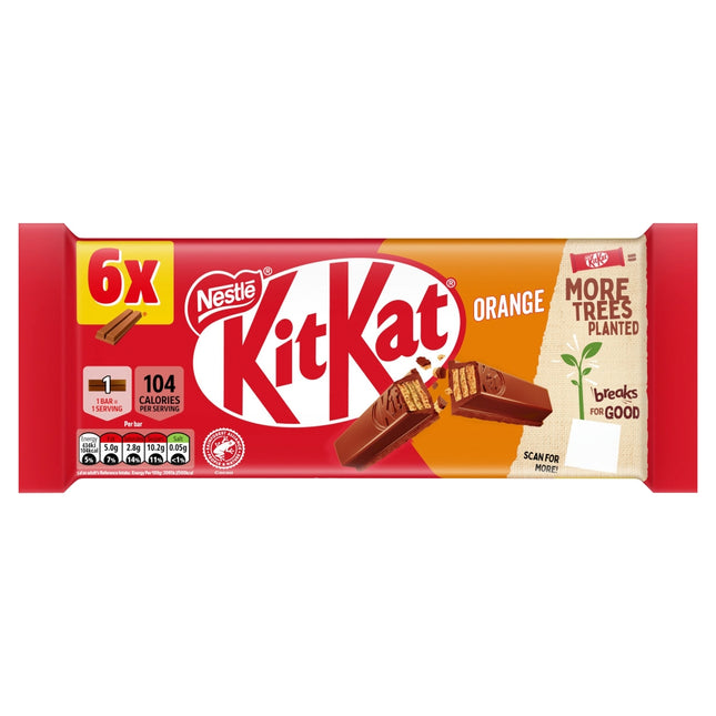 Kit Kat 2 Finger Milk Chocolate Biscuit Bar Multipack 6 x 20.7g