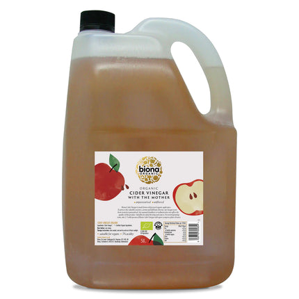 Biona Organic Cider Vinegar Unfiltered (With The Mother) 5L