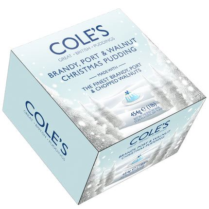 Cole's Brandy, Port & Walnut Christmas Pudding 454g