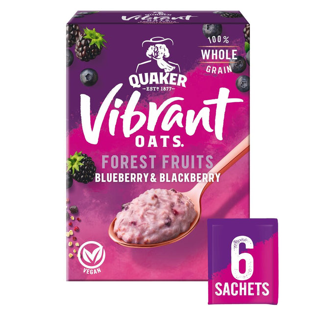 Quaker Vibrant Oats Forest Fruits Multipack 6x39g