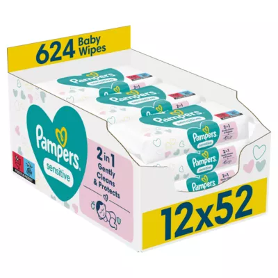 Pampers Baby Wipes Sensitive 1x(12x52s)