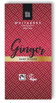 Whitakers Chocolate Whitakers Dark Ginger Chocolate Bar 90g
