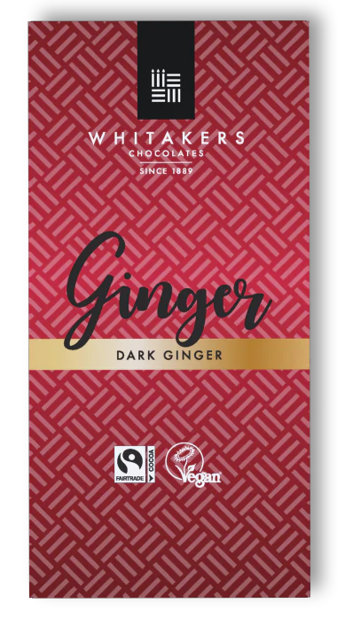 Whitakers Chocolate Whitakers Dark Ginger Chocolate Bar 90g