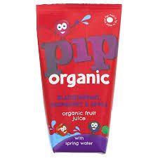 Pip Organic Blackcurrant Raspberry & Apple Juice with Spring Water 180ml