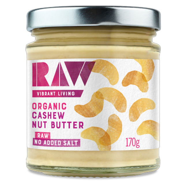Raw Whole Cashew Butter Organic Raw No Palm Oil 170g