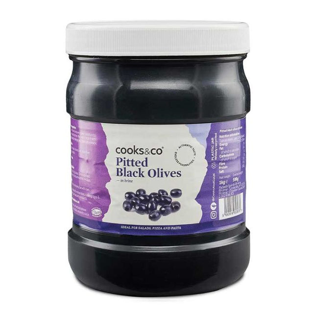 Cooks&Co Pitted Black Olives 1kg