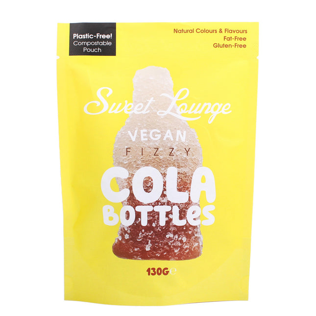 Sweet Lounge Vegan Fizzy Cola Bottles Pouch 130g