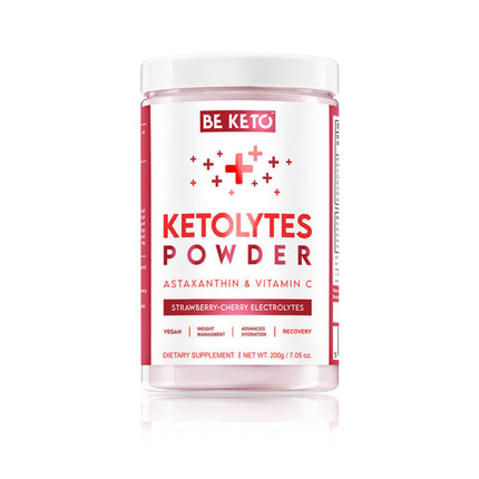 BeKeto Keto Electrolytes Powder Strawberry-Cherry 200g