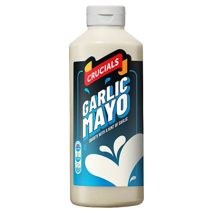 Crucials Garlic & Mayo Squeezy Sauce 500Ml