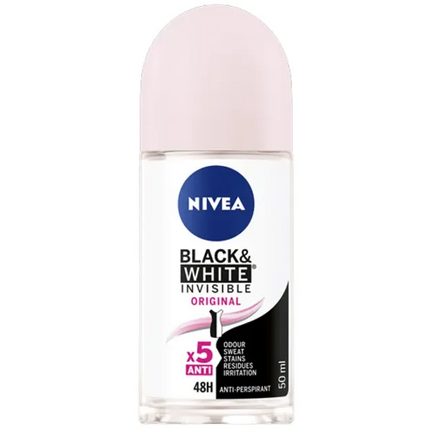 Nivea Female Roll On 50ml Black & White Clear