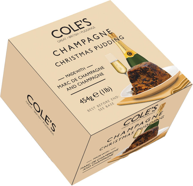 Cole's Champagne Christmas Pudding 454g