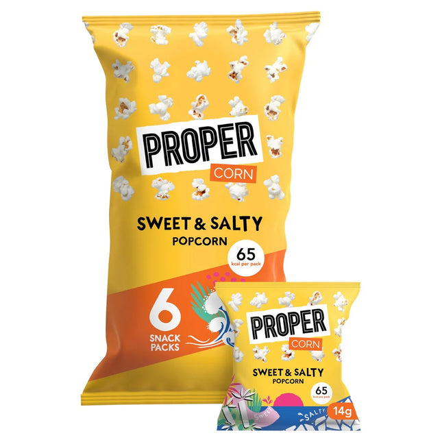 Proper Sweet & Salty Popcorn, 6 x 6 x 14g