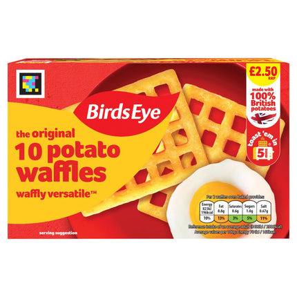 Birds Eye 10 Potato Waffles PM £2.50 567G