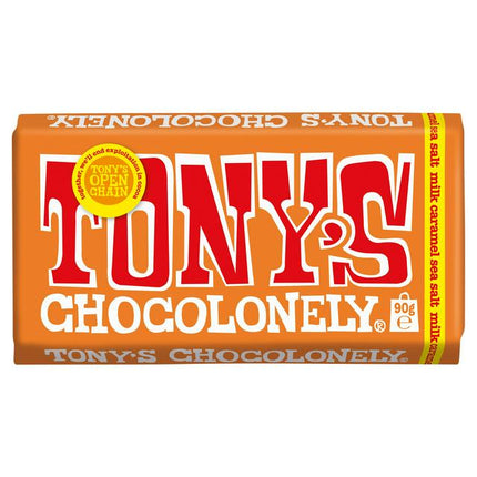 Tony's Chocolonely Milk Choc Caramel Sea Salt 90G