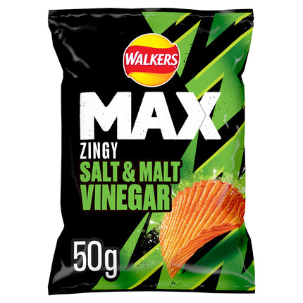 Walkers MAX Salt & Malt Vinegar 50g
