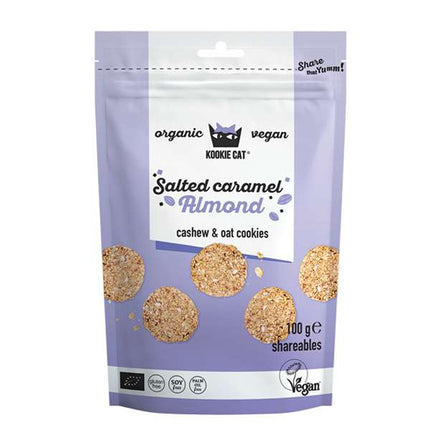 Kookie Cat Mini Cookie Salted Caramel Almond 100g