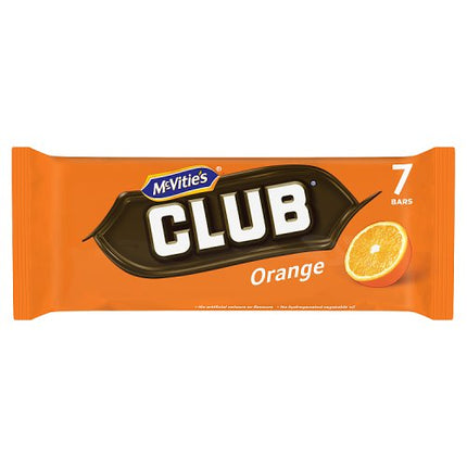McVitie's Club Orange Biscuit Bars Multipack 7 x 23g