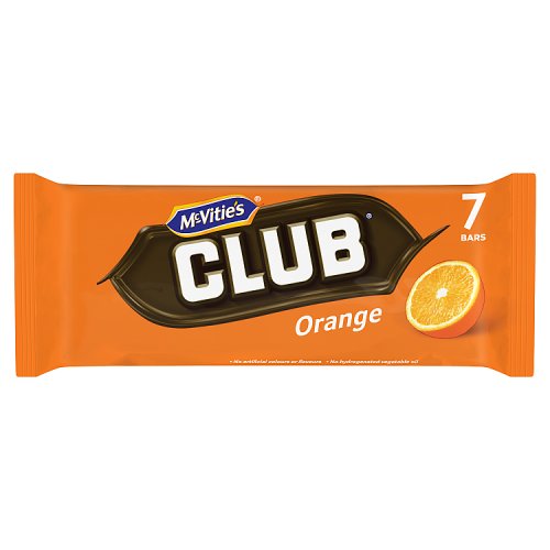 McVitie's Club Orange Biscuit Bars Multipack 7 x 23g