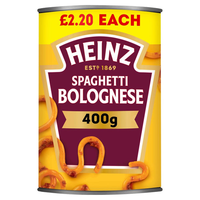 Heinz Spaghetti Bolgnese PMP £2.20 400g