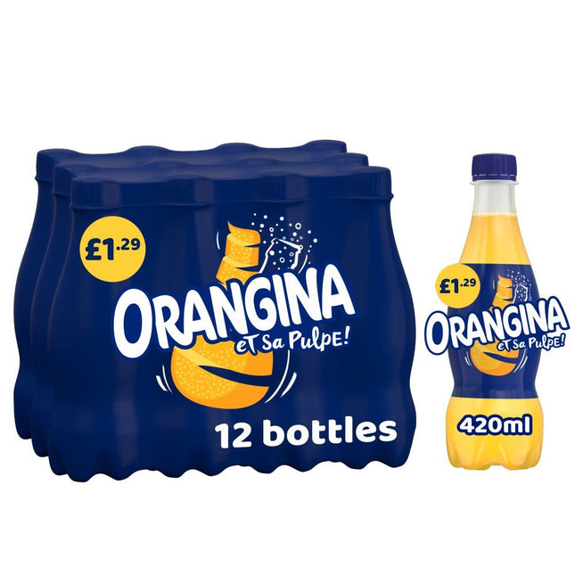 Orangina Orange Bottle PMP £1.29 420ML