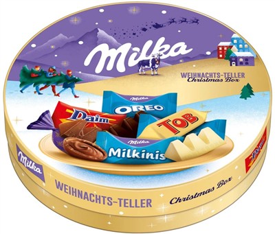 Milka & Friends Christmas Plate 198G