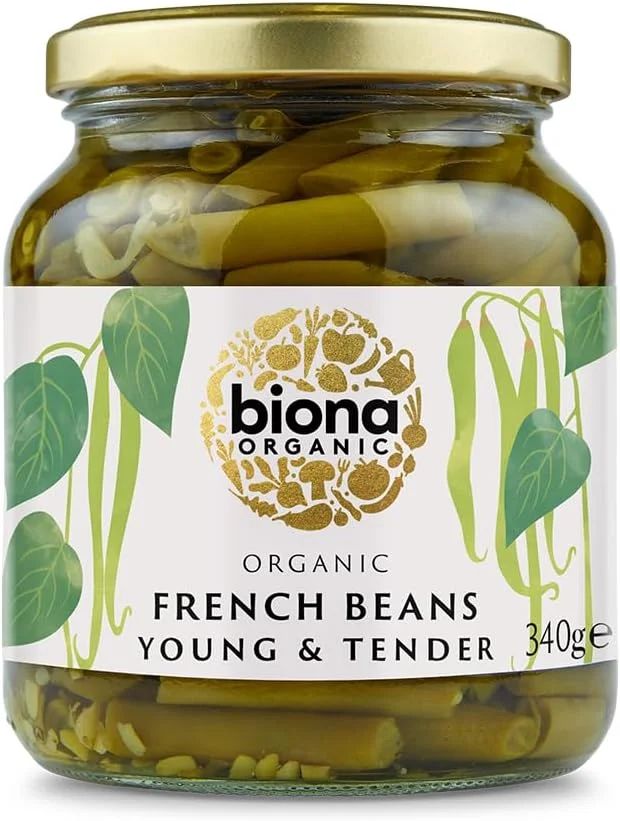 Biona Organic French Beans In Glass Jars 340g